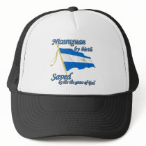 Nicaraguan by birth saved by the grace of God Hats