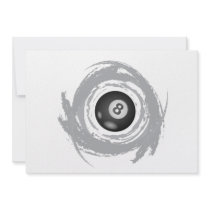 Nice Billiard Circular Grunge Invite