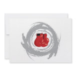 Nice Box Circular Grunge Custom Invitation