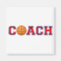 Nice Coach Basketball Insignia Magnets