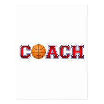 Nice Coach Basketball Insignia Postcard