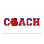 Nice Coach Boxing Insignia Business Card Templates