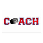 Nice Coach Hockey Insignia Business Card Template