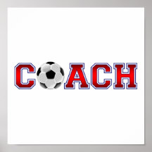 Nice Coach Soccer Insignia Print
