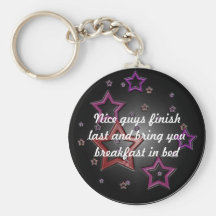 nice guys finish last keychain