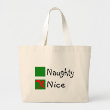 Nice Not Naughty Christmas Bag