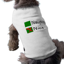 Nice Not Naughty Christmas Pet Tee Shirt