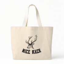 Nice Rack Deer Antlers Tote Bags