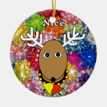 Nice Reindeer Ornament