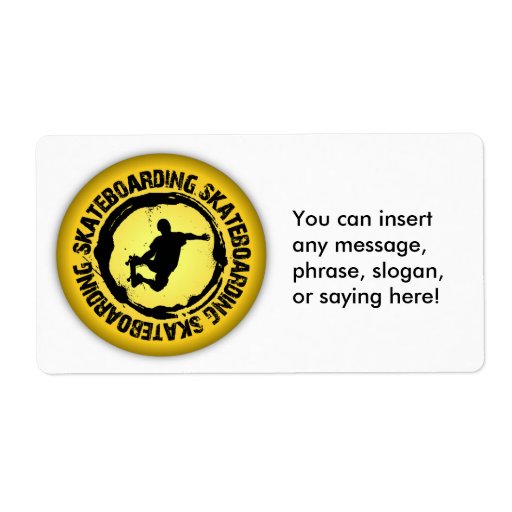 Nice Skateboarding Seal 1 Custom Shipping Labels