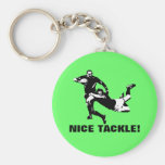 Nice tackle,Rugby Key Chain