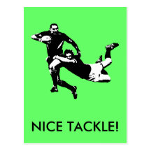 Nice tackle,Rugby Postcards