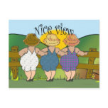 Nice view, sexy fat ladie's, humour postcards