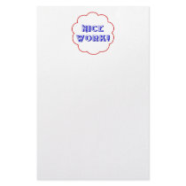 Nice work! stationery
