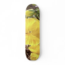 Nice Yellow Flower In Garden Skateboard Deck