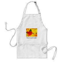 Nicest Lunch Lady! Cafeteria apron School Tulips