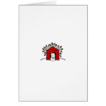 Niche décorée carte de vœux
