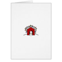 Niche décorée carte de vœux