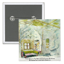 Niche Space In The Palace Of The Sultan Of Meknes Pinback Button