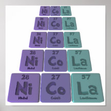 Nicola  as Nickel Cobalt Lanthanum Posters