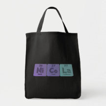 Nicola  as Nickel Cobalt Lanthanum Tote Bag