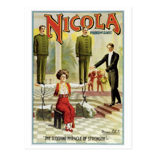 Nicola Prince of Magic ~ Vintage Magician Act Post Cards