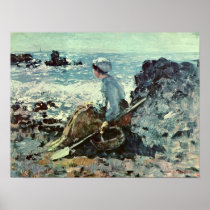 Nicolae Grigorescu - fisherwoman from Granville Posters
