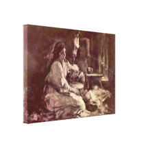 Nicolae Grigorescu - maternité Toile Tendue
