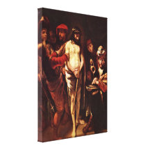 Nicolaes Maas - Christ before Pilate Canvas Print