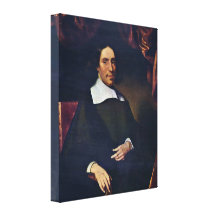 Nicolaes Maas - Portrait of Justus Criex Gallery Wrap Canvas
