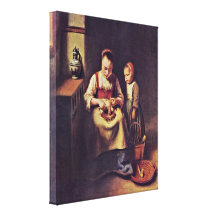 Nicolaes Maas - Rubenschalerin Canvas Prints