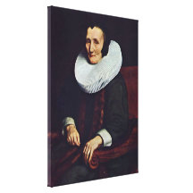 Nicolaes Maas - Wife of Jacob Trip Gallery Wrapped Canvas