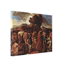 Nicolas Poussin - Baptism Gallery Wrap Canvas
