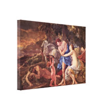 Nicolas Poussin - Cephalus and Aurora Canvas Print