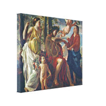 Nicolas Poussin - Inspiration of the poet Stretched Canvas Prints