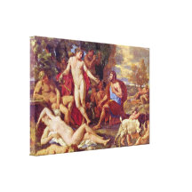 Nicolas Poussin - Midas and Bacchus Gallery Wrapped Canvas