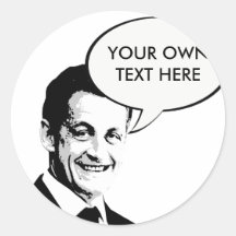 Nicolas Sarkozy Round Sticker