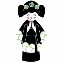 Nicole Presents "Geisha" Keychain Acrylic Cut Out