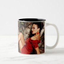 Nicolette Nightingale Red Dress Mugs