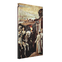 Nicolo dell Abate - Alcina receives Ruggero Gallery Wrapped Canvas