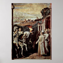 Nicolo dell Abate - Alcina receives Ruggero Poster