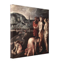 Nicolo dell Abate - Rescue Moses from the water Canvas Print