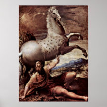 Nicolo dell Abate - The fall of St Paul Print