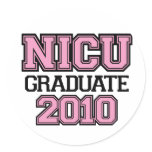 NICU Graduate Girl stickers