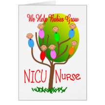NICU Nurse Gifts, Adorable babies in a tree Greeting Card
