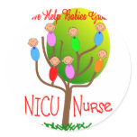 NICU Nurse Gifts, Adorable babies in a tree stickers