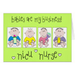 NICU NURSE Gifts "Babies Are My Business" cards