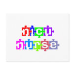 NICU NURSE PUZZLE PIECE postcards