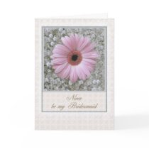 Niece - be my Bridesmaid Card