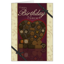 Niece Birthday Card - Chocolates